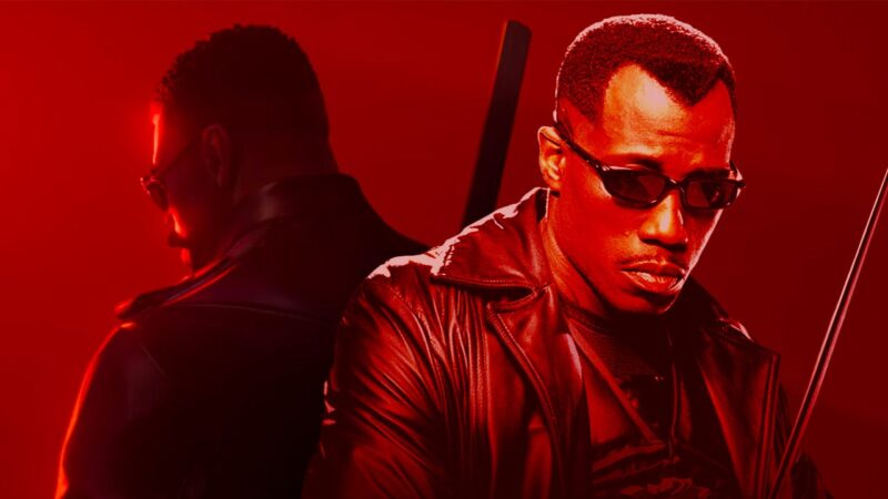 Masa Depan Marvel’s Blade Belum Jelas 2 Ilustrasi Blade dari Marvel dengan latar futuristik dan misterius