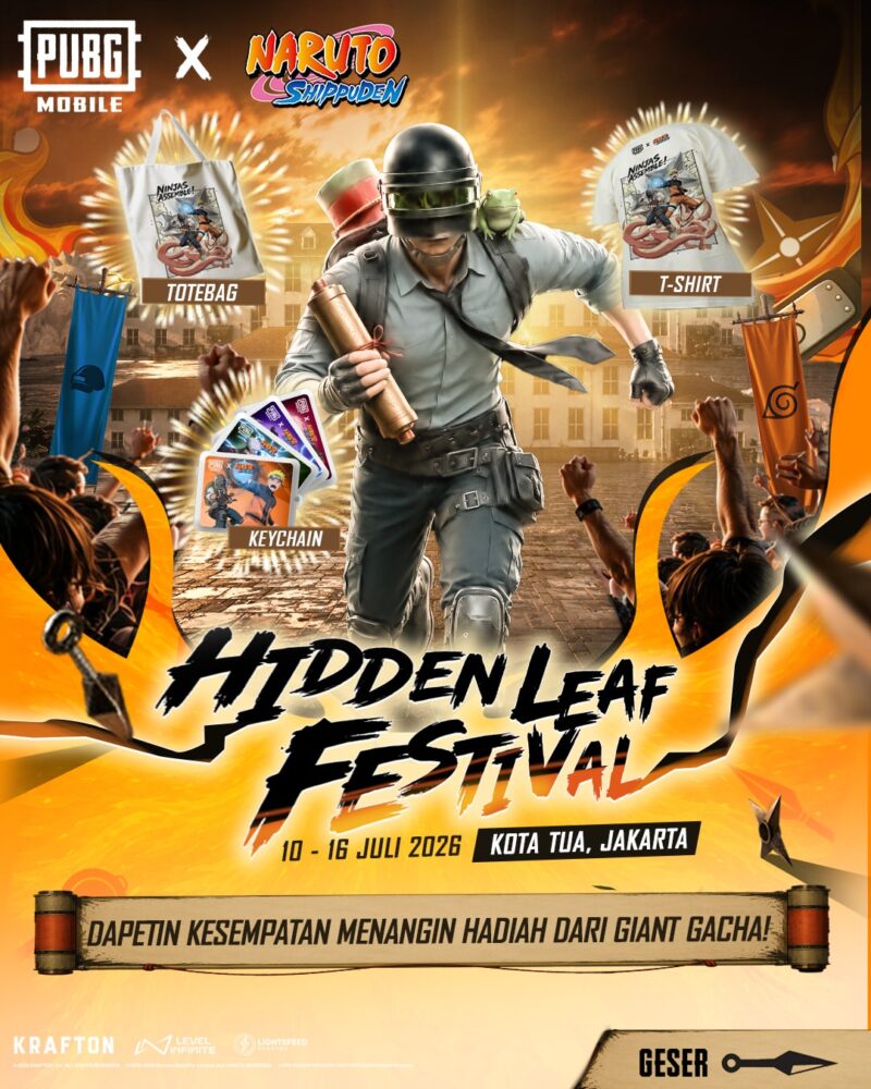 Karakter Naruto dan pemain PUBGM di acara Kotu Festival