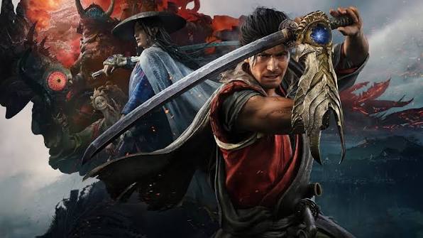 Gambar dari game Onimusha: Way of the Sword yang menunjukkan aksi pertempuran samurai