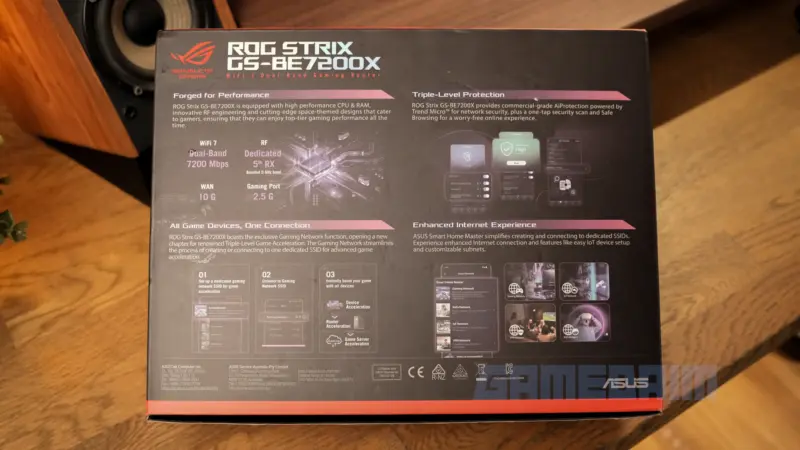 Review ROG Strix GS-BE7200X: Puncak Performa Wi-Fi 7 Gaming Tanpa Kompromi 3 Gambar ASUS ROG Strix GS BE7200X dalam review gaming dan teknologi