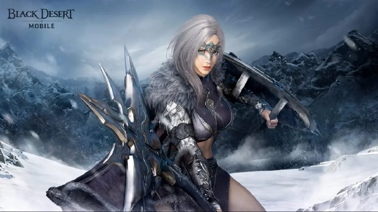 Ilustrasi perayaan ulang tahun Black Desert Mobile dengan acara besar di UNITED SERVER