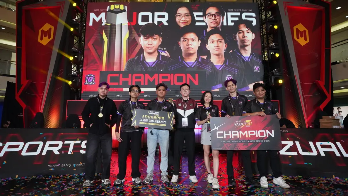 Visual juara seri utama CODM Major 2026 menampilkan logo dan pemenang