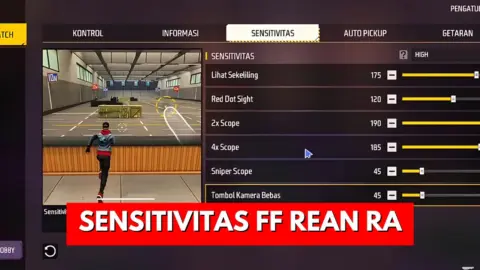 Config Sensitivitas FF Auto Headshot Aim Merah 2026 Versi Rean Ra