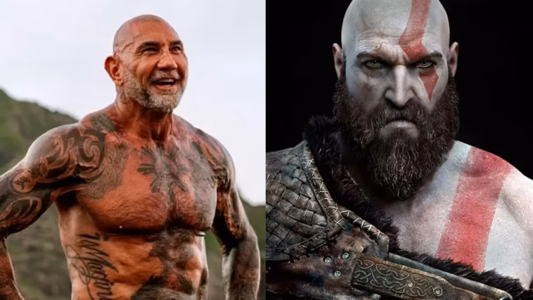 Dave Bautista sebagai Kratos dalam serial live action God of War Amazon