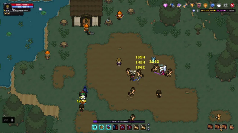 Gambar dari Fantasy Online 2 menunjukkan karakter dalam dunia MMORPG yang epik