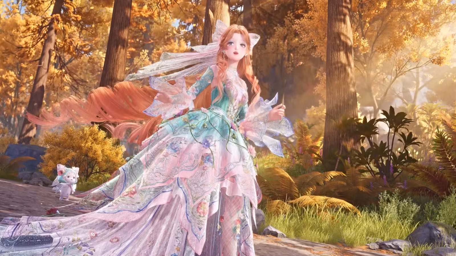 Gambar dari Infinity Nikki versi 2.9 menampilkan tema Summer Camp dan outfit 5 Star terbaru