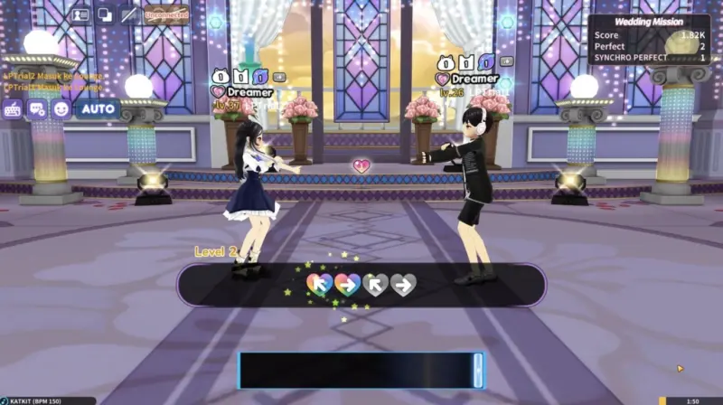 Gambar dari game LuvPlace menampilkan karakter utama dalam suasana romantis