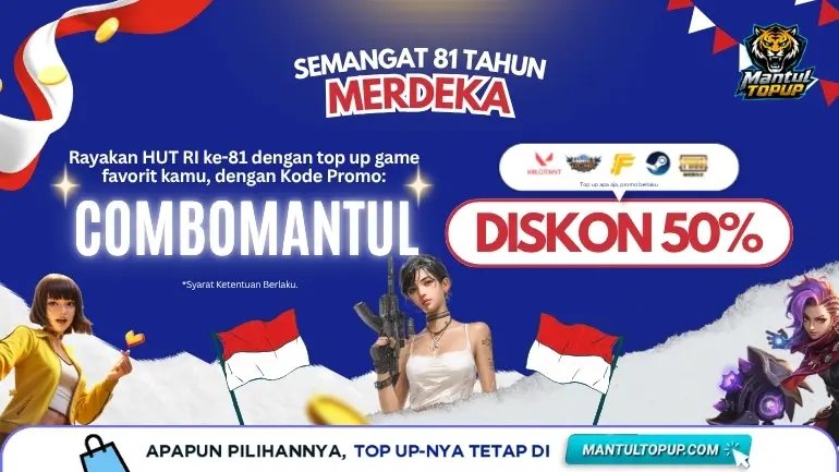 Rekomendasi Platform Top Up Game Lokal yang Worth Dicoba Buat Gamer Indonesia 2 Banner promosi Top Up Mantul untuk game dan layanan digital