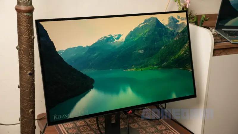 Gambar monitor ROG Strix OLED XG27AQWMG untuk gaming dan review