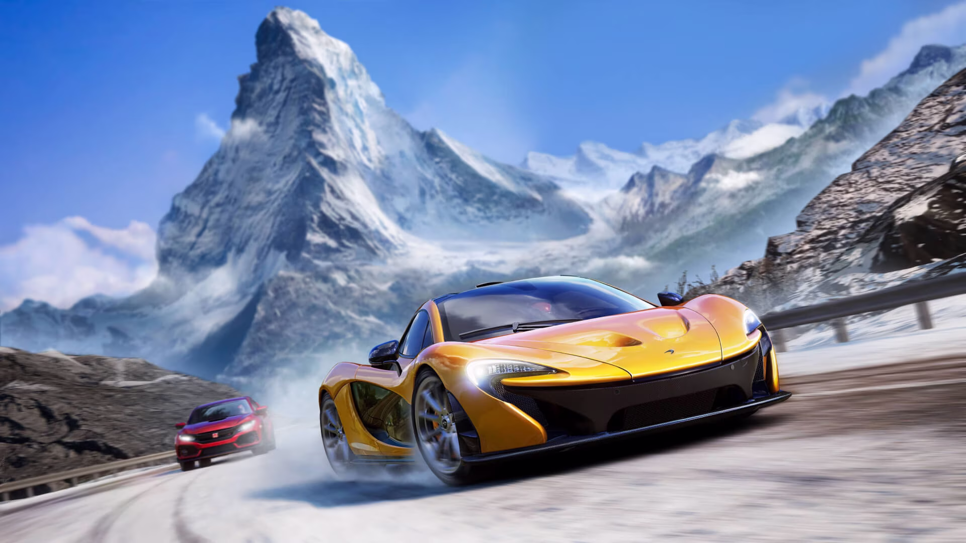 Gambar mobil ikonik dari Racing Master x MF GHOST dalam acara balap