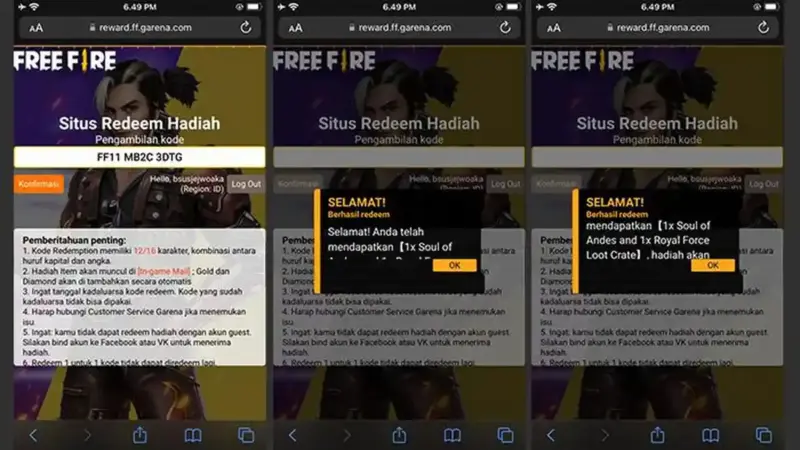 Website Kode Redeem FF Resmi: Cara Klaim Hadiah Free Fire dengan Aman 5 Website Kode Redeem FF Resmi
