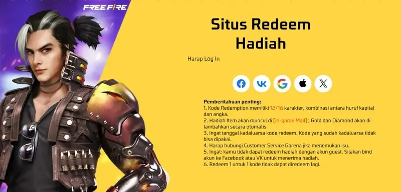 Website Kode Redeem FF Resmi: Cara Klaim Hadiah Free Fire dengan Aman 8 Website Kode Redeem FF Resmi