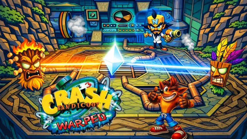 100+ Game PS1 Terbaik Sepanjang Masa yang Wajib Dimainkan 9 100+ Game PS1 Terbaik Sepanjang Masa - Crash Bandicoot Warped