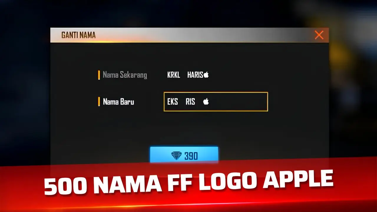 500 Nama FF Logo Apple Keren Aesthetic dan Unik 3