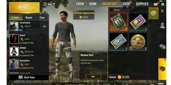 Cara Ganti Nickname PUBG Mobile Terbaru dengan Mudah