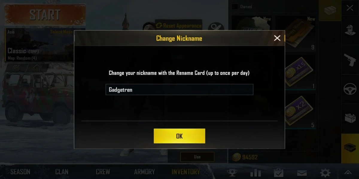 Cara Ganti Nickname PUBG Mobile Terbaru dengan Mudah
