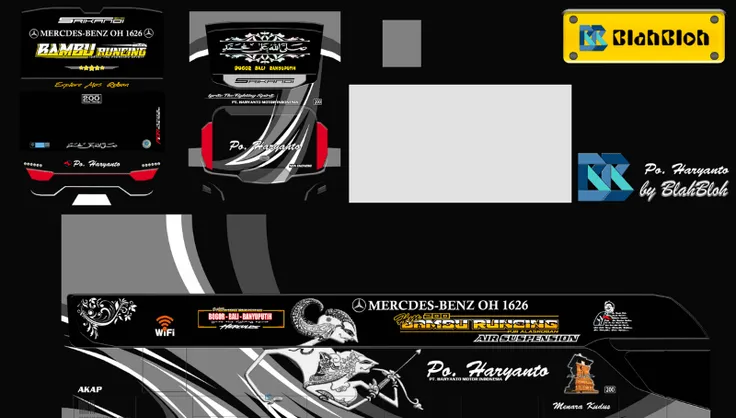 Livery BUSSID Srikandi SHD Full Stiker Kaca, Tampilan Bus Makin Keren 12 Livery BUSSID Srikandi SHD Full Stiker Kaca