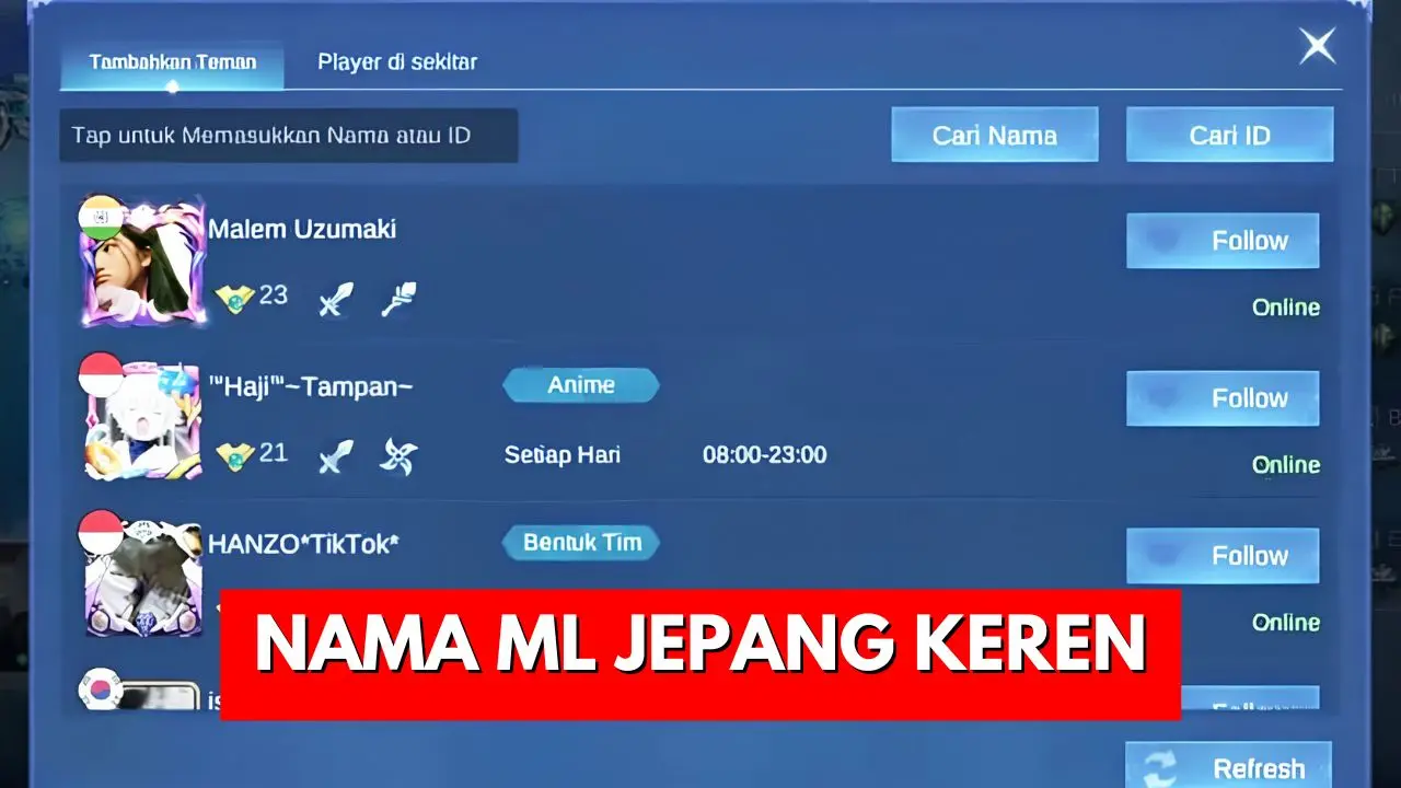 Nama ML Jepang Keren Terbaru 4