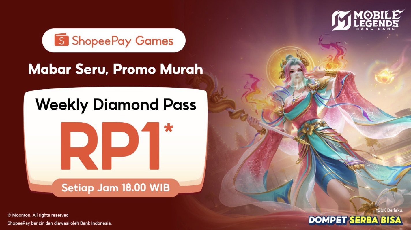WDP Rp1 MLBB di ShopeePay Games, Begini Cara Mendapatkannya 1 ShopeePay Games Rp1