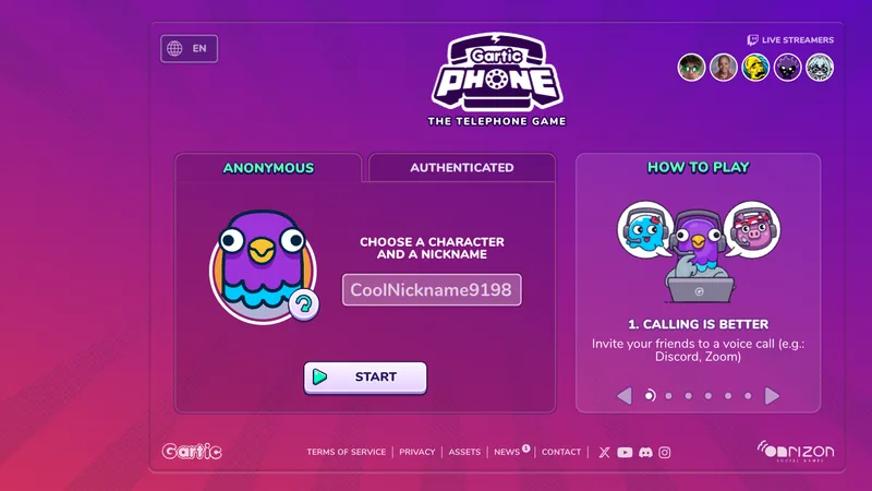 50 Game Browser Gratis Terbaru 2026 - Gartic Phone