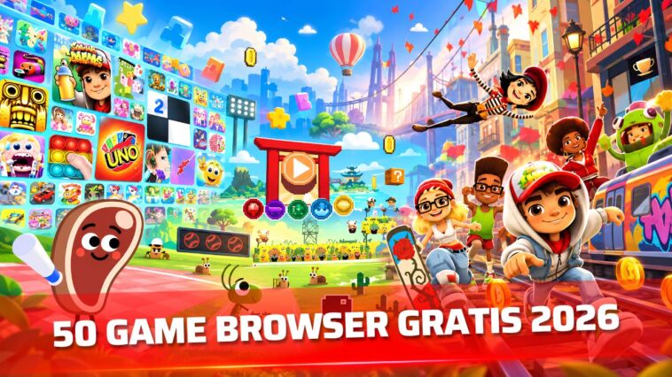 50 Game Browser Gratis Terbaru 2026 yang Seru Dimainkan Tanpa Download