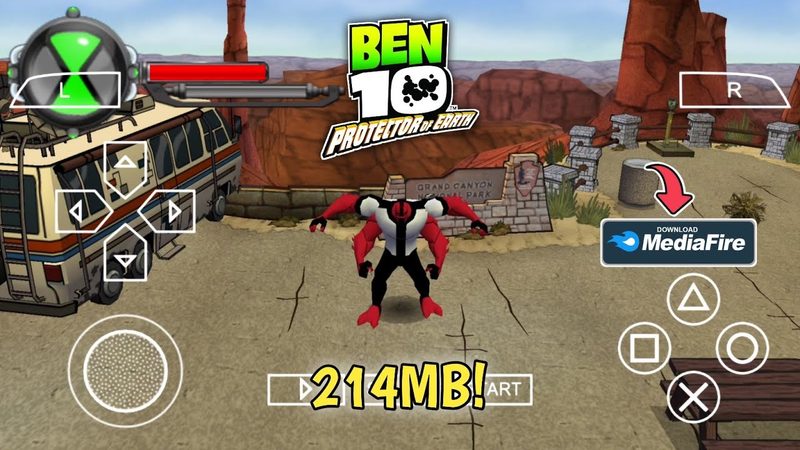 50 Game PPSSPP Terbaik Ukuran Kecil - Ben 10 Protector of Earth