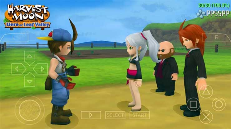50 Game PPSSPP Terbaik Ukuran Kecil - Harvest Moon Hero of Leaf Valley