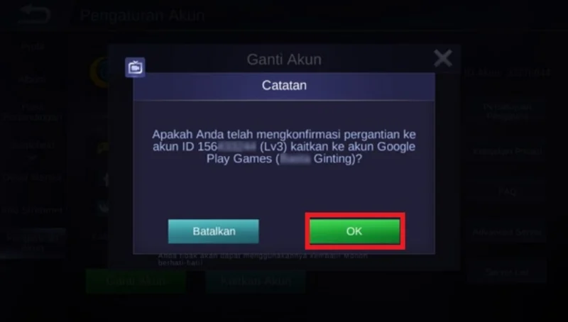 Cara Ganti Akun ML Aman, Tanpa Kehilangan Data