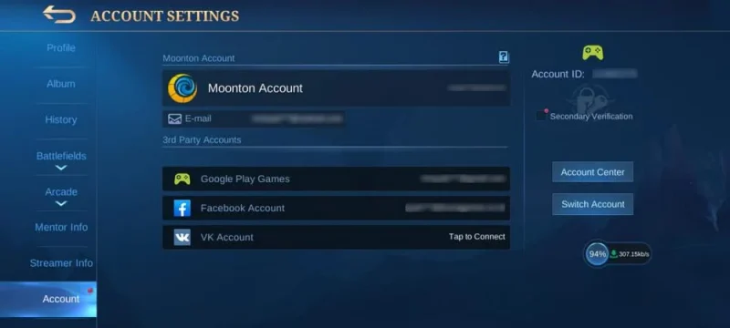 Cara Ganti Akun ML Aman, Tanpa Kehilangan Data