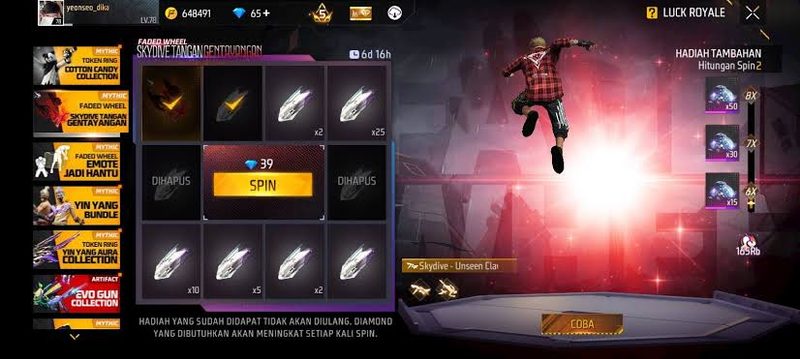 Cara Mendapatkan Skydive Tangan Gentayangan FF dengan Mudah 15 Cara Mendapatkan Skydive Tangan Gentayangan FF dengan Mudah
