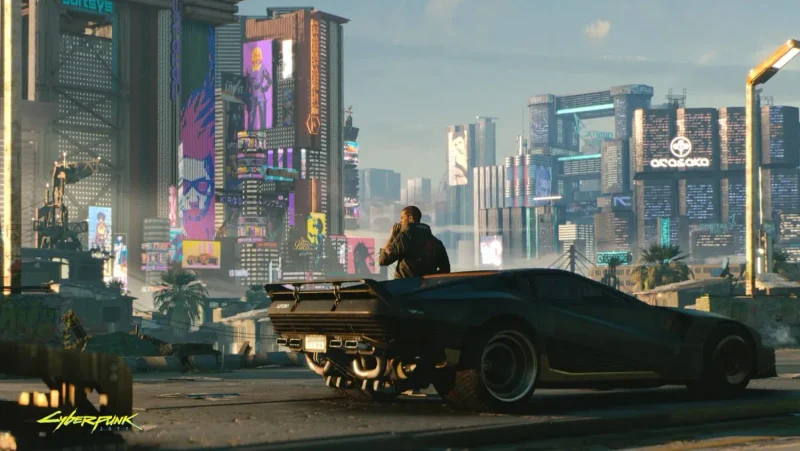 Cyberpunk 2077 Dapatkan Film Live Action oleh Paramount 2 Poster film live action Cyberpunk 2077 dari Paramount menampilkan karakter futuristik dan suasana dystopian