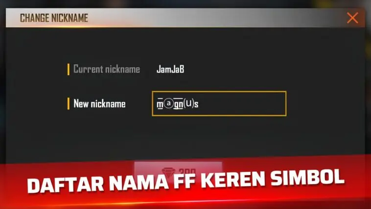 Daftar Nama FF Keren Simbol 2026, Unik, Aesthetic, dan Anti Mainstream