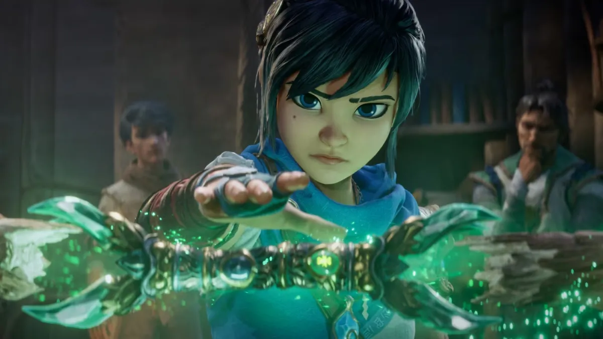 Kena Scars of Kosmora Ditunda ke 2027 1 Gambar dari game Kena Scars of Kosmora yang menampilkan karakter utama dan suasana pertempuran