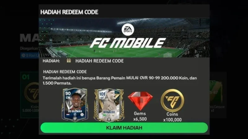 Kode Redeem FC Mobile Hari Ini 1 Menit yang Lalu, Klaim Hadiah Gratis Sebelum Kehabisan