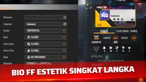 Kumpulan Bio FF Estetik Singkat Langka yang Keren dan Unik untuk Profil Free Fire
