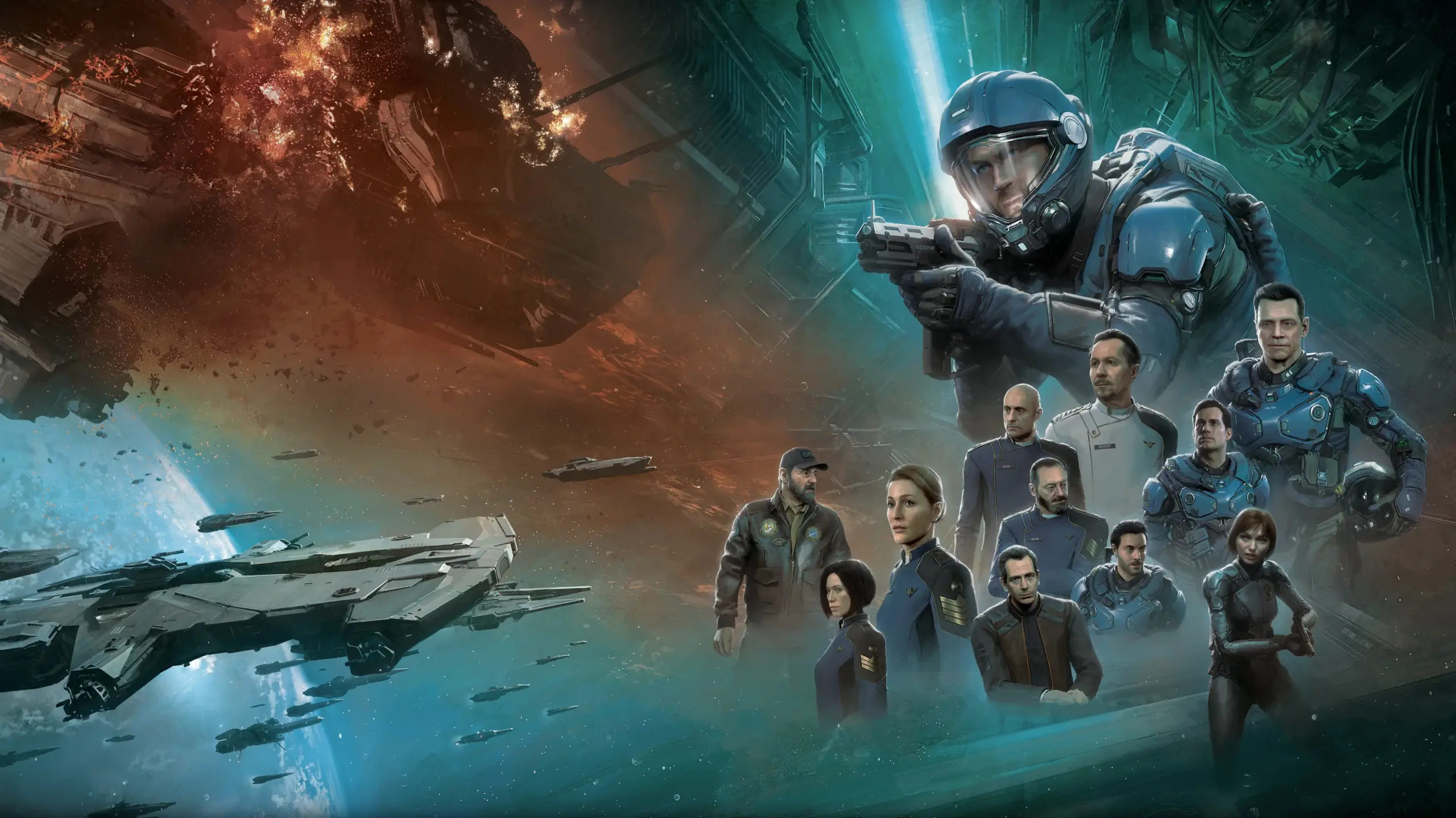 Gambar dari Squadron 42 yang akan dirilis di Steam pada tahun 2027